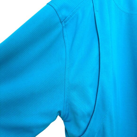 REEL LEGENDS Fishing Polo Bright Blue Short Sleeve Vented NWOT Size Small - Picture 6 of 8